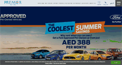 Desktop Screenshot of premier-motors.ae